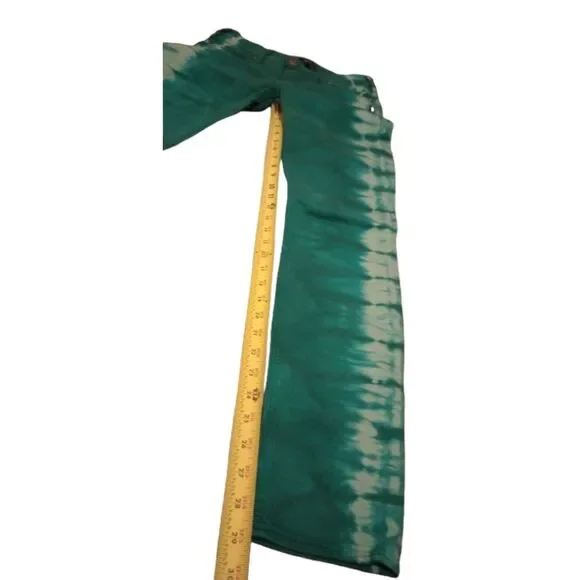 Silver Women's Size W26 / L31 Green Tie-Dye Skinny Camden Jeans -NWT - Picture 4 of 10